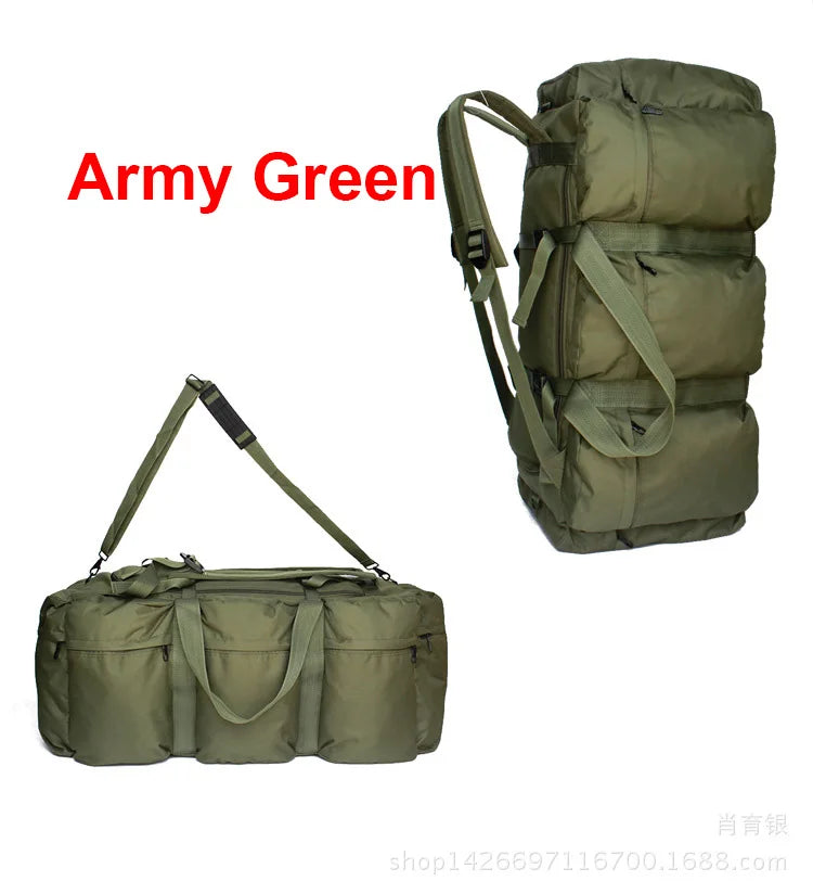 100L Tactical Camping Duffle Backpack