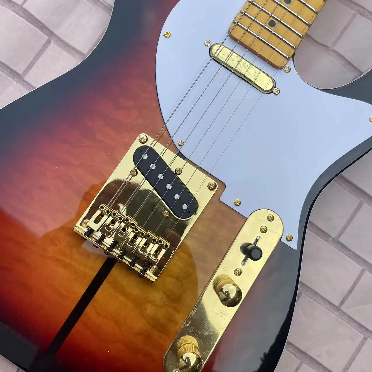 6-chord TL Electric Guitar, Sunset colored body