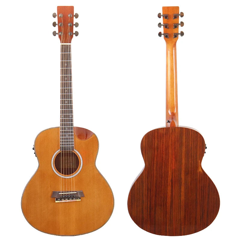 38" 6 String Acoustic Electric Guitar - Matte Finish on Basswood