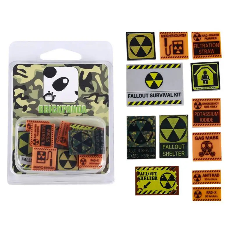 Miniature recreational block toy pieces