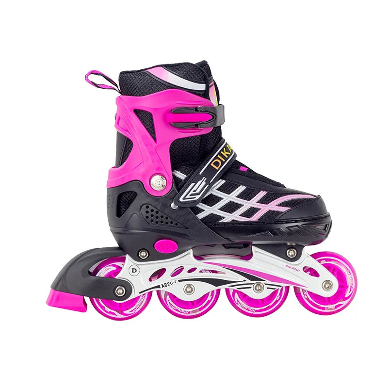 Adjustable Inline Roller Skate Shoes Professional Outdoor Racing Speed Skating 4 Wheels Shoes Flashing Sliding Sneaker Gifts