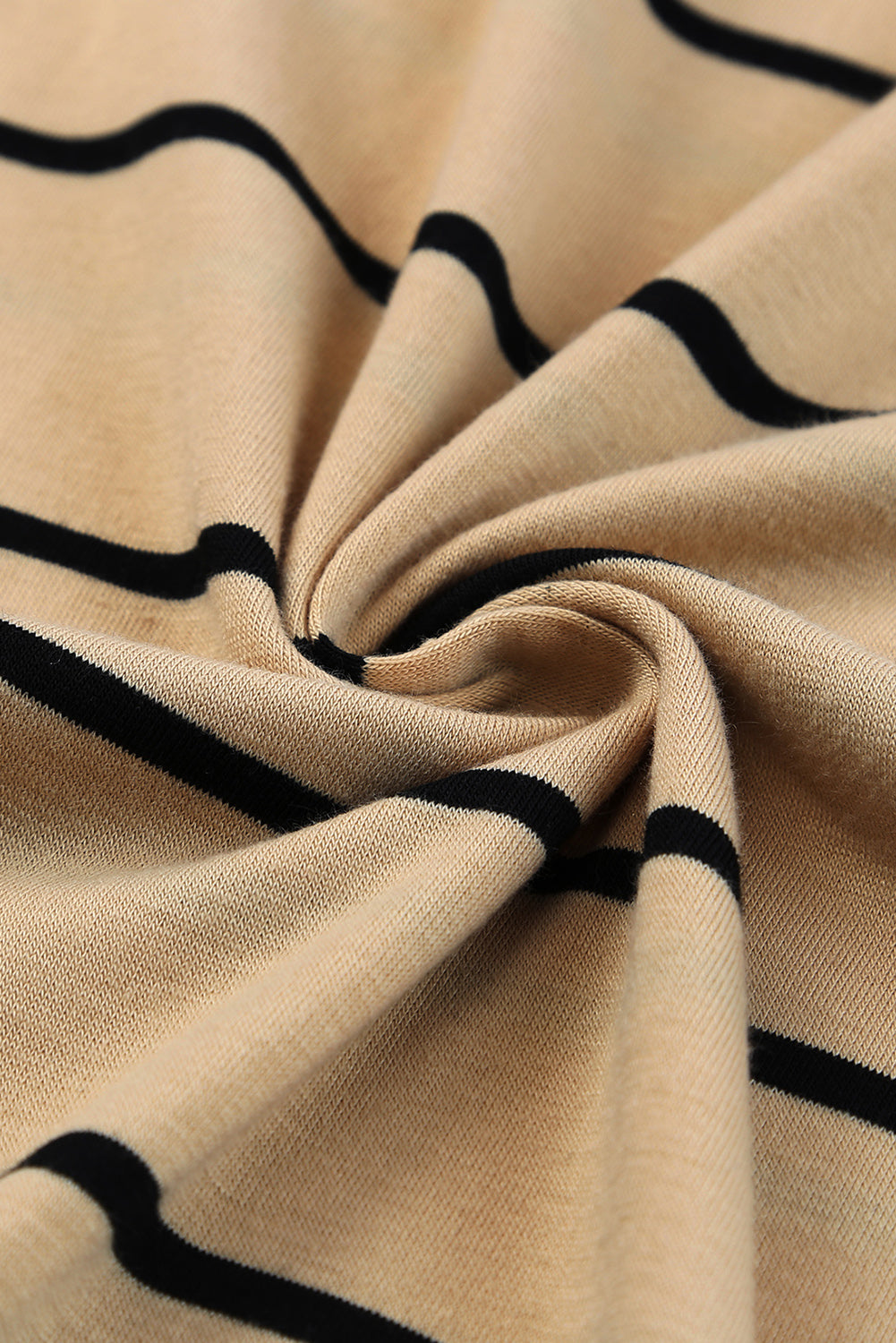 Brown Striped Backless Casual Side Slits Maxi Dress