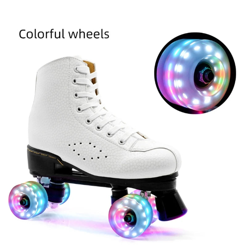Outdoor Luminous Quad Roller Skates/Skateboard Wheels - 4 Wheels 58Mm X 32Mm