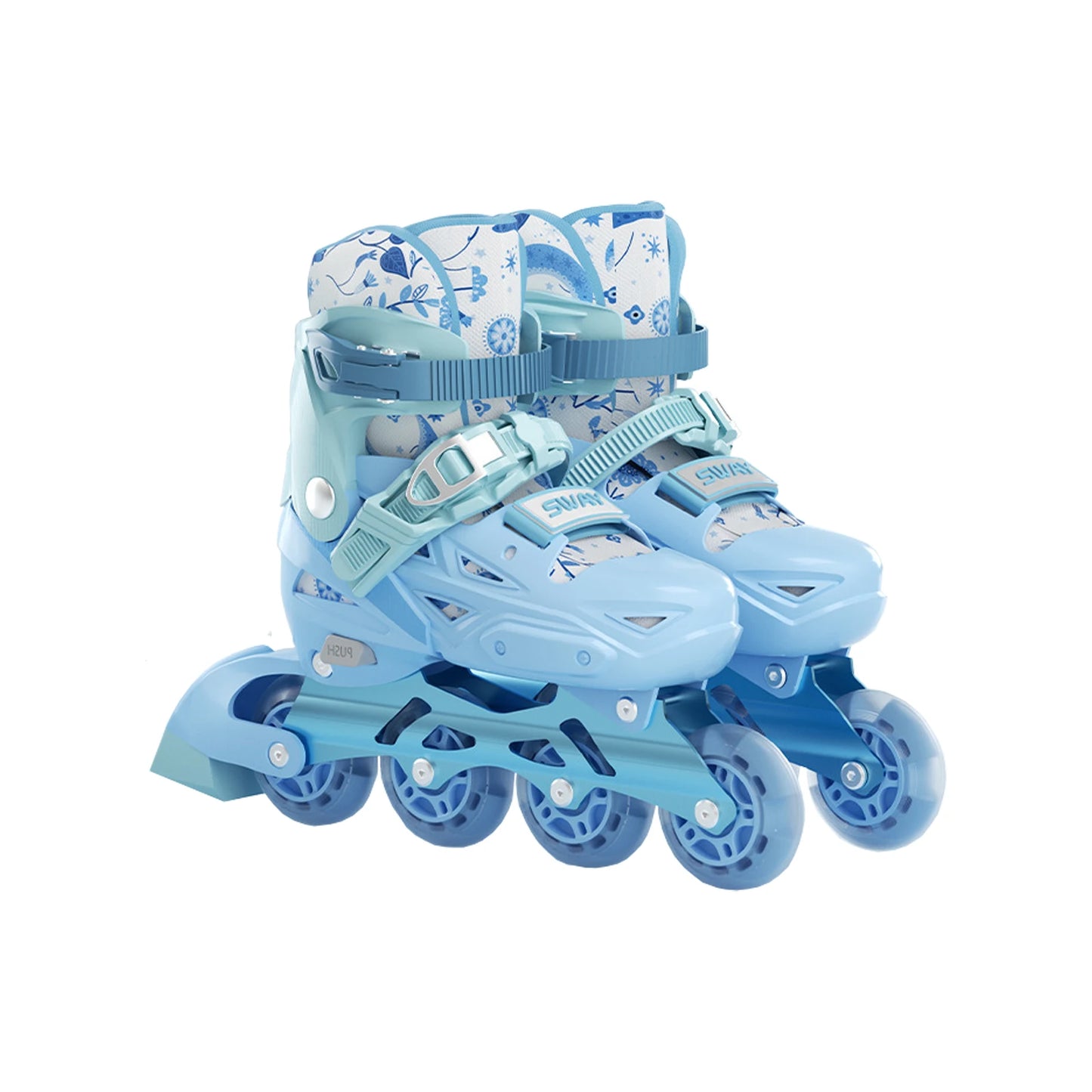 Adjustable Inline Roller Skates (Flashing Wheels)