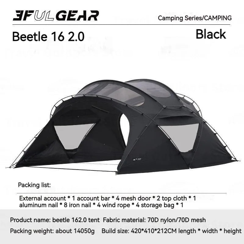 3FUL GEAR 2.0 Beetle 16 Dome Tent 70D Nylon Spherical Tent