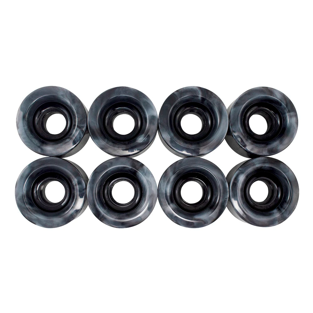 Original Capetos Quad Skate Wheels - 60x40mm 88A Swirl Wheels (Black)