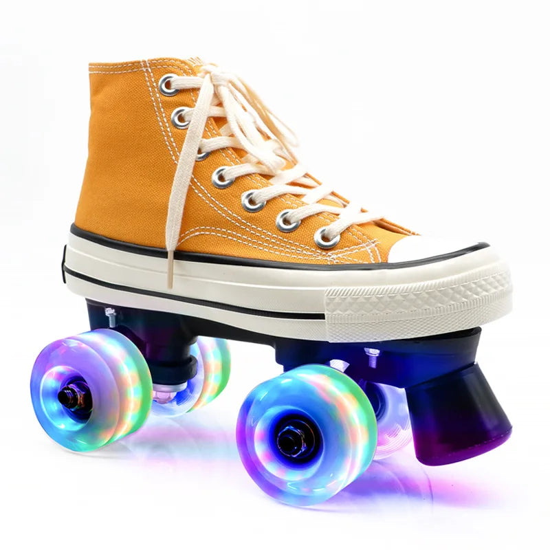 Unisex Indoor/Outdoor Retro Quad Roller Skates