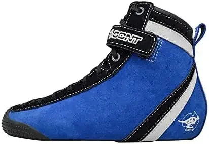 BONT ParkStar Blue Suede Professional Quad Roller Skates for Skate Park Ramps/Bowls/Street - Indoor/Outdoor