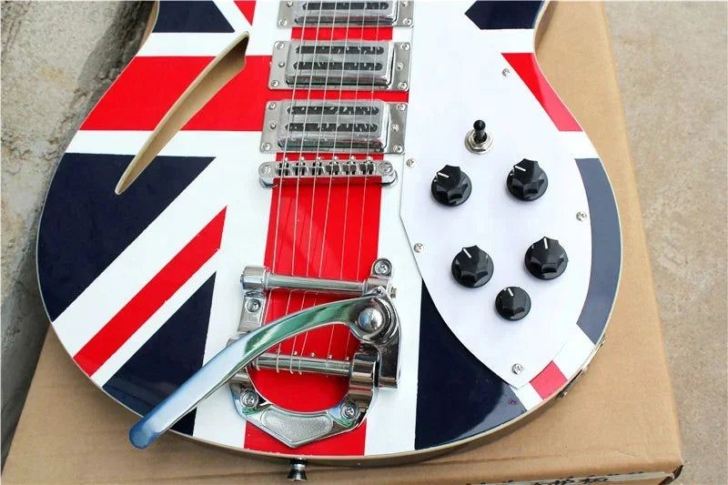 Flyoung Semi Hollow Maple Body 6 Strings Electric Guitar