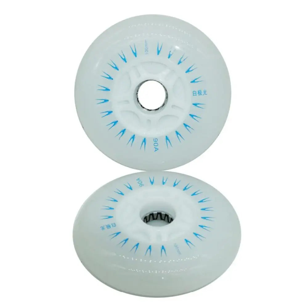 Outdoor LED In-line Speed Skate Skating Light Flashing Roller Wheels (80/76/72mm) - 2Pcs