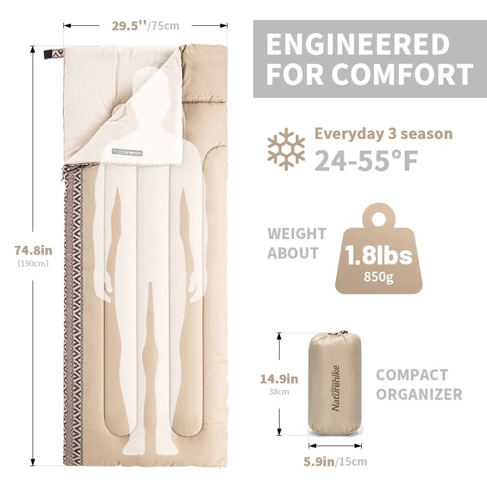 Naturehike Ultralight Cotton Camping Sleeping Bag