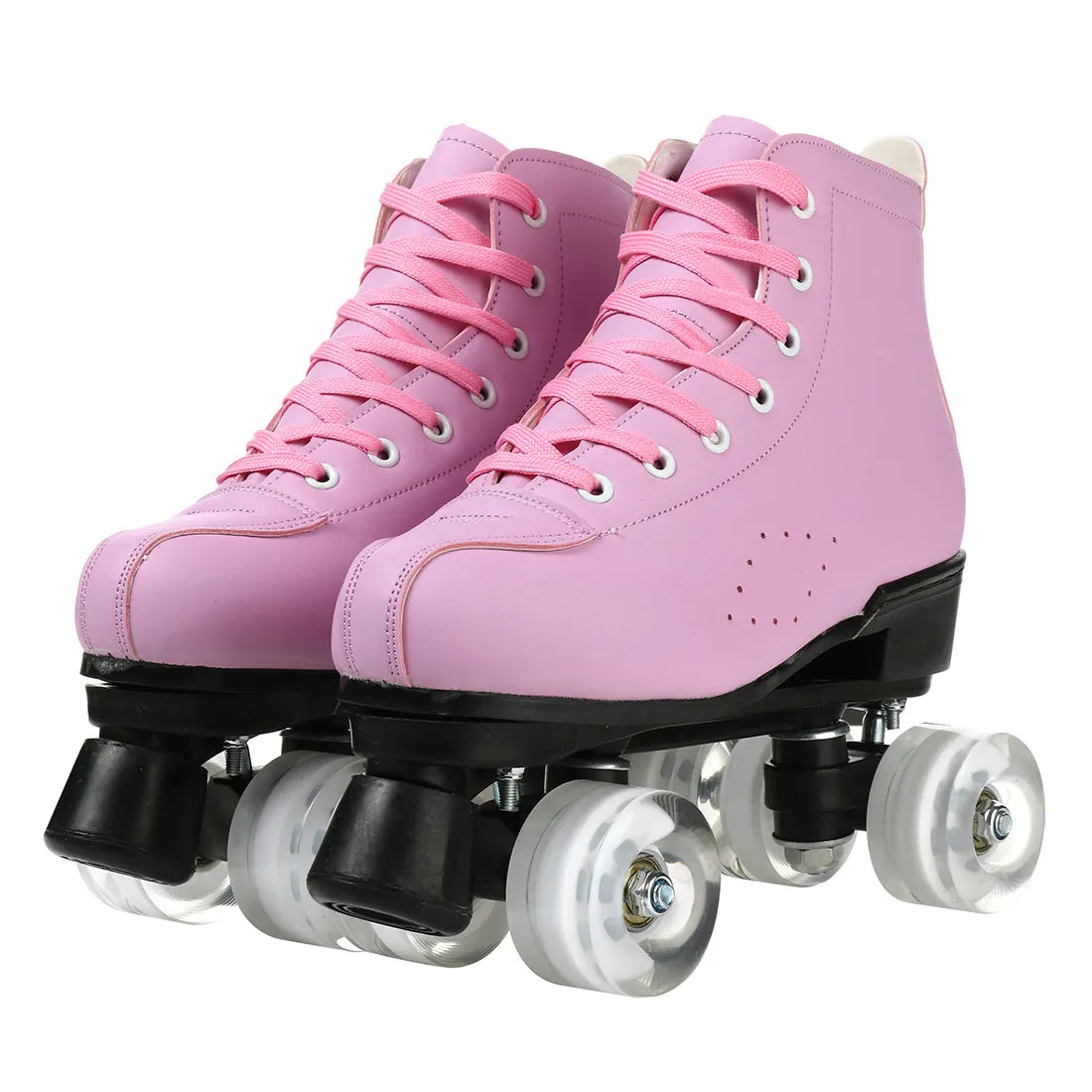 Beginner Quad Skates with Microfiber Leather Shoes