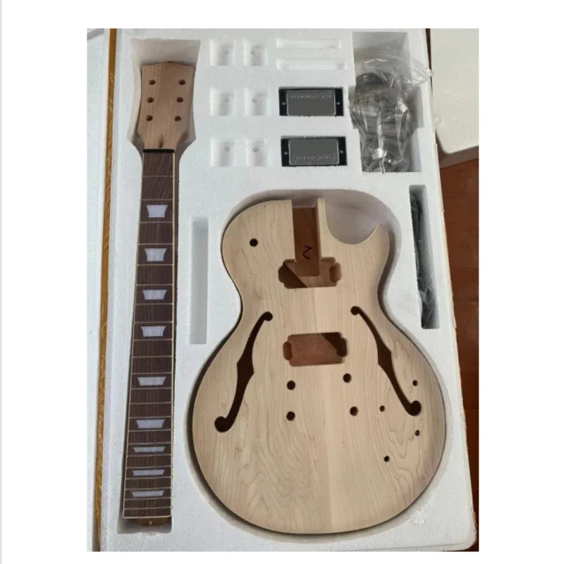 F Hole Semi Hollow Electric Guitar Kit with all accessories