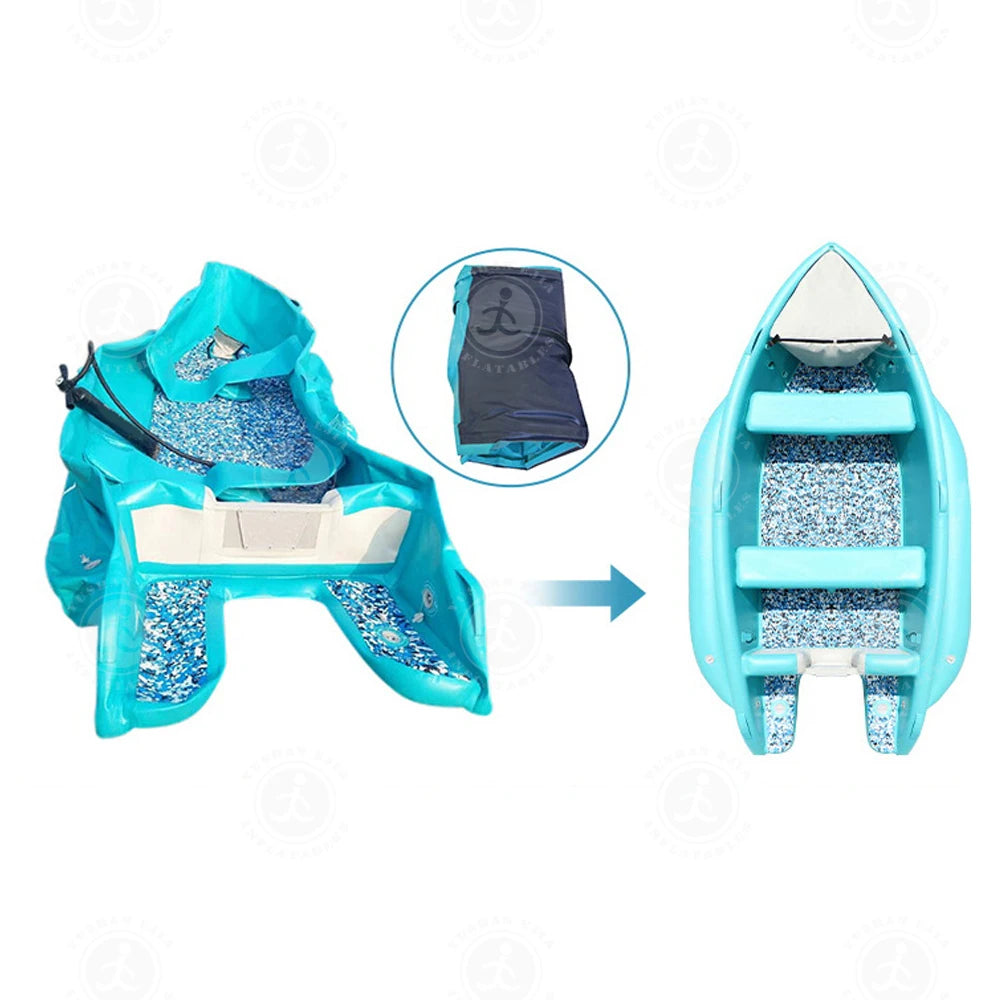 Mini Inflatable Saltwater Fishing Boat
