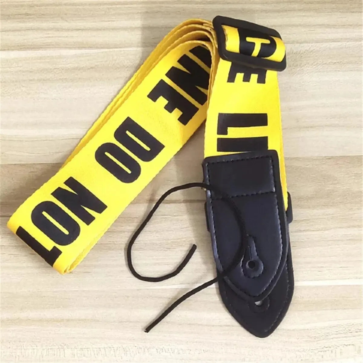 1pc Ethnic Style Widened Acoustic Guitar Strap Leather Head Adjustable Shoulder Strap for Guitar