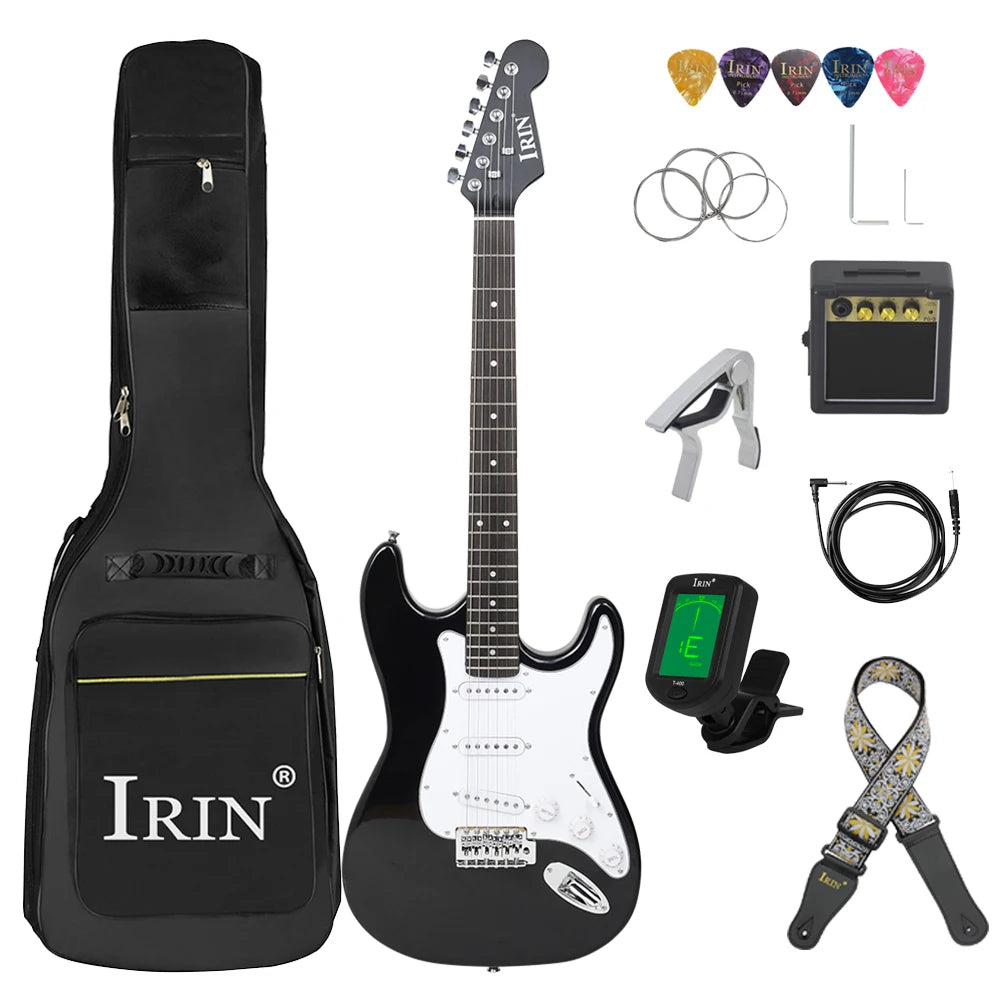 IRIN 39 Inch 21 Frets Electric 6 String Guitar Set