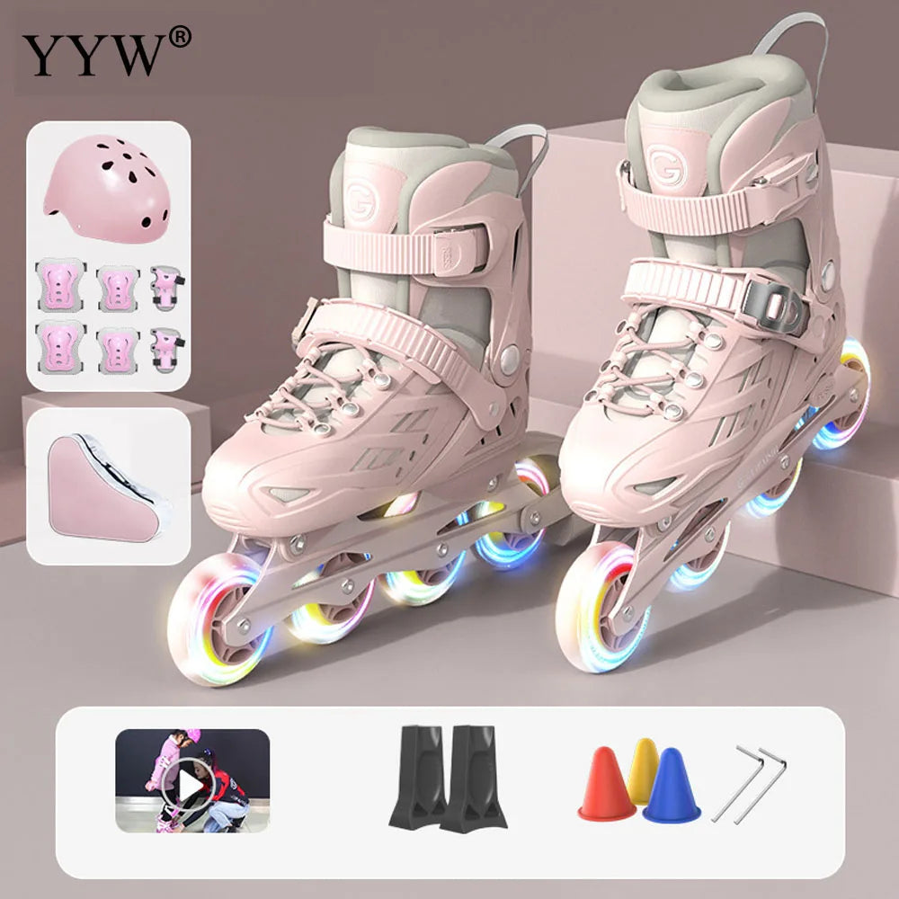 Outdoor 4 Wheels Free Style Inline Roller Skates