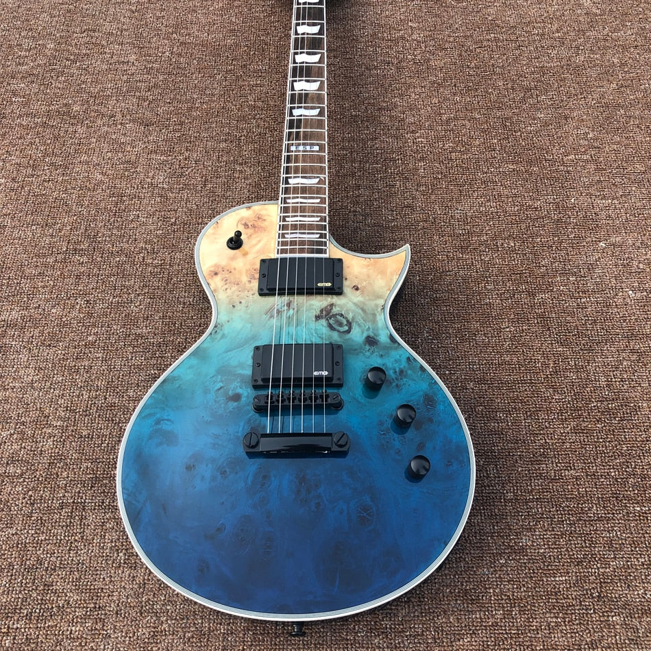 Hot Sale Electric Guitar,Rosewood Fingerboard,Burl Top,Active Pickups,High Quality,Free Shipping