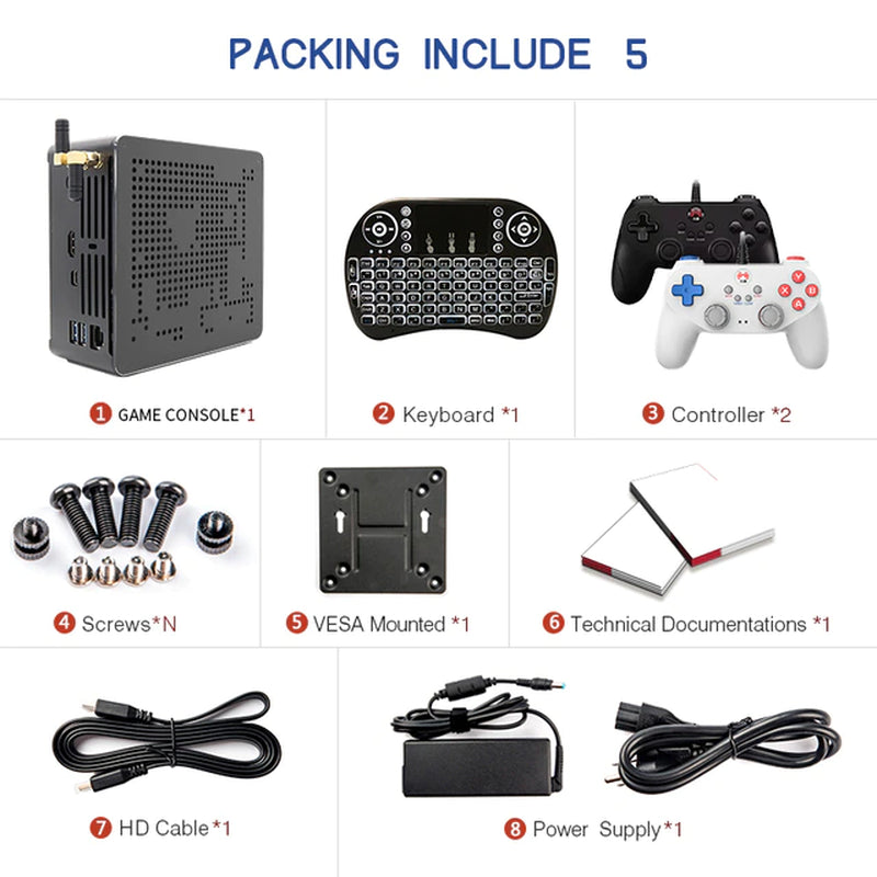 4K Classic Game Console Super Console X Box with 120000 Retro Video Game for Ps3/Ps2/Ps1/Gamecube/Dc Windows 10 PRO & Batocera