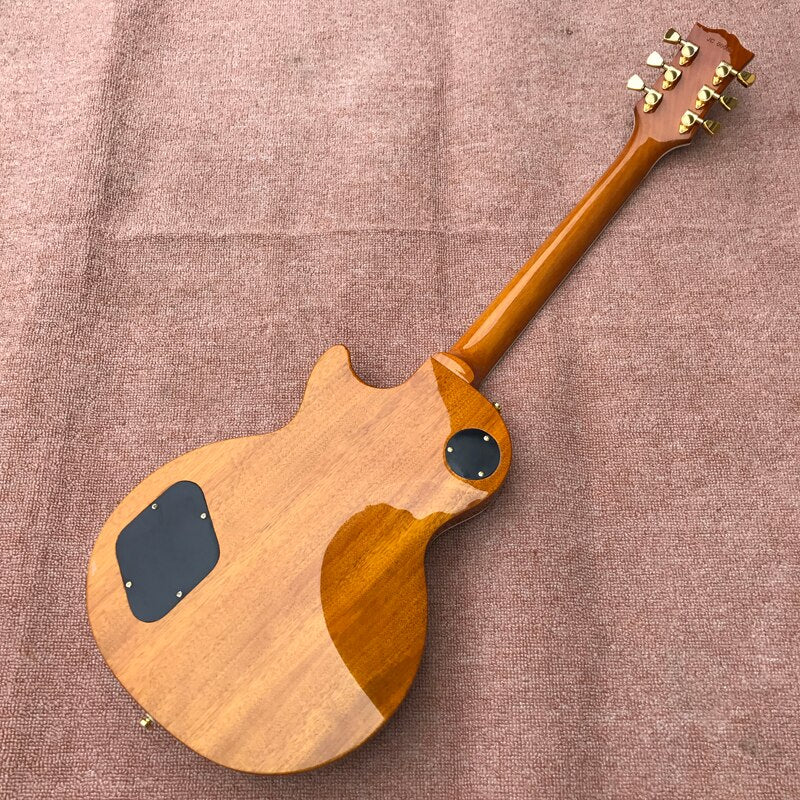 Oem6 String Electric Guitar, Tiger Flame Maple Top, Abalone Flower Inlaid Fingerboard , Free Delivery