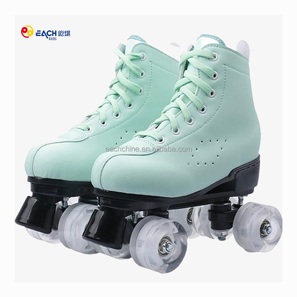 Indoor and Outdoor Unisex Glitter Flashing Roller Skates for Women Adults