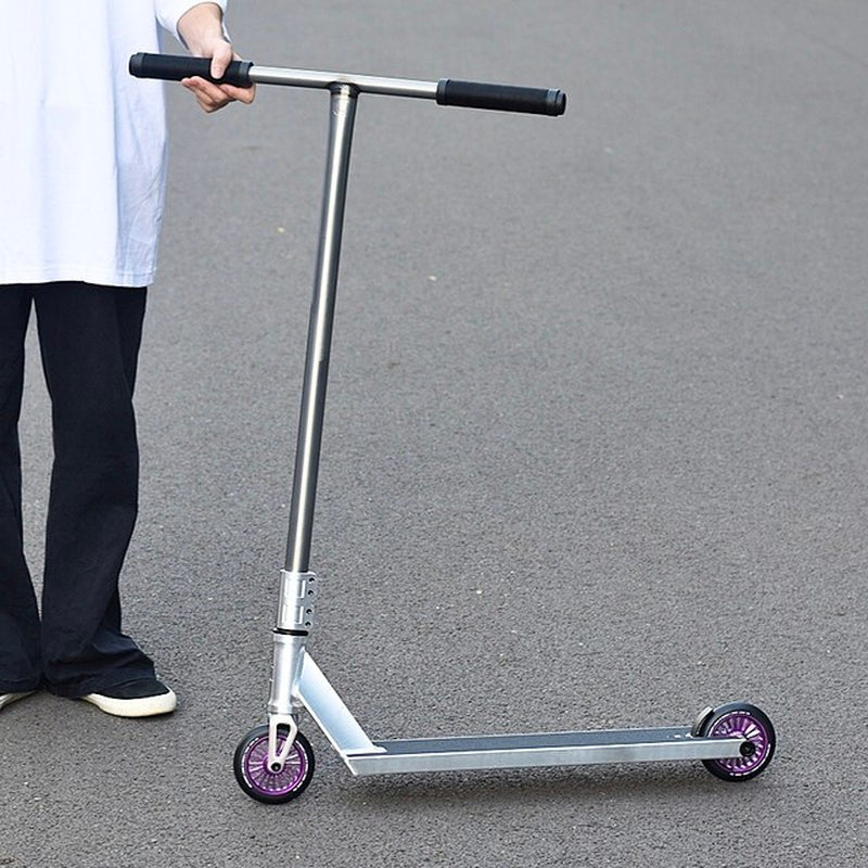 Extreme Sport Stunt Trick Pro Scooters for Adults Assembling Aluminum Competitive for Professional Beginners Black/Silver