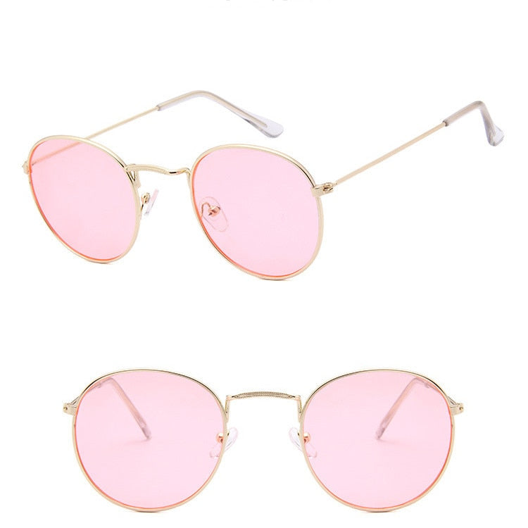 Retro Classic Semi-Rimless Polarized UV400 Sunglasses