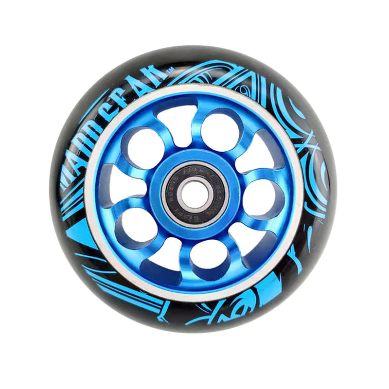 100Mm Scooter Wheels Skateboard Wheelchair Wheel Aluminium Alloy Steel Hub 2 Pieces 88A High Elasticity Precision Speed Skating