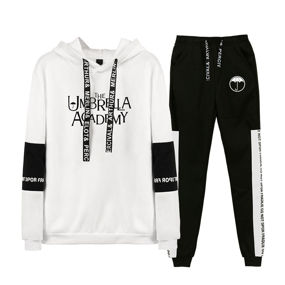 The Umbrella Academy Two Piece Set Women Hoodies+Long Pants Pullover Unisex Harajuku Suit Men Hooded Sweatshirt Tracksuit