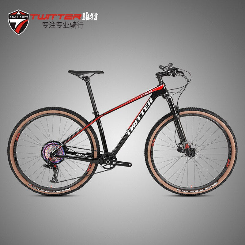 TWITTER Bicycle STORM2.0 Carbon Fiber Cross-Country Mountain Bike Rs-13Speed 27.5/29Inch Disc Brake Mountain Bike Twitterbicicl