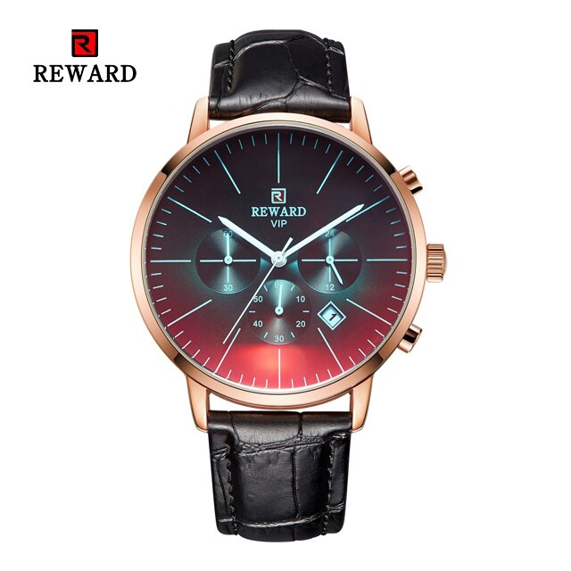 Color Bright Glass Watch Men Top Luxury Brand Chronograph