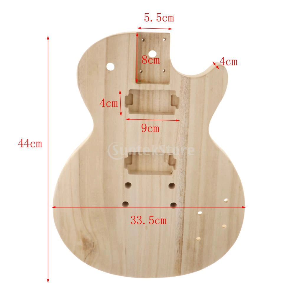 Fine Unfinished Guitar Body Barrel Polished Wood Guitar Handcrafts Replacement Fits for ST Electric Guitar Parts Accessory