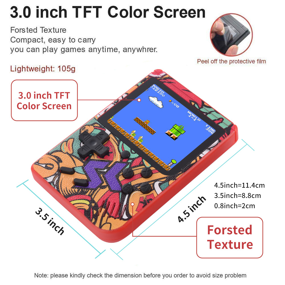Mini Handheld Retro Game Consoles for Kid with 400 Games