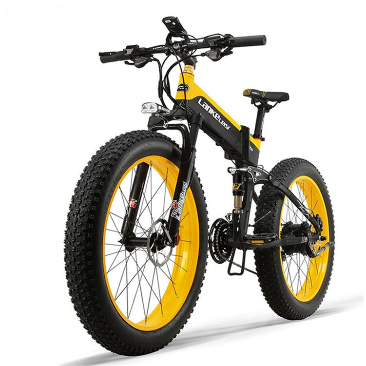 1000W 48V14.5AH Lithium Battery Electric Mountain Folding Bicycle