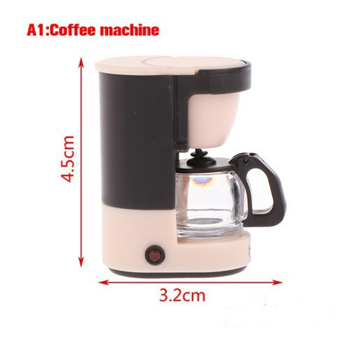 1:12 Scale Miniature Food Coffee Machine Juicer
