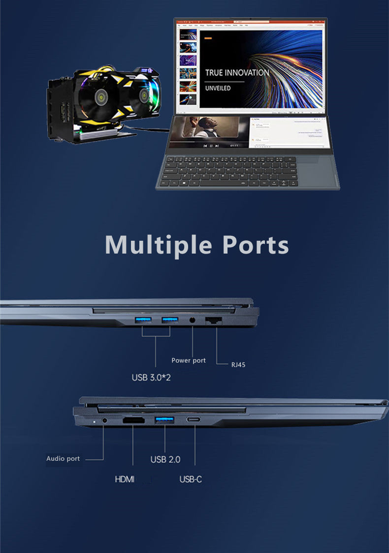 AIWO Core I7 10 Th Generation 2 Touch Dual Screen Gamer Laptop