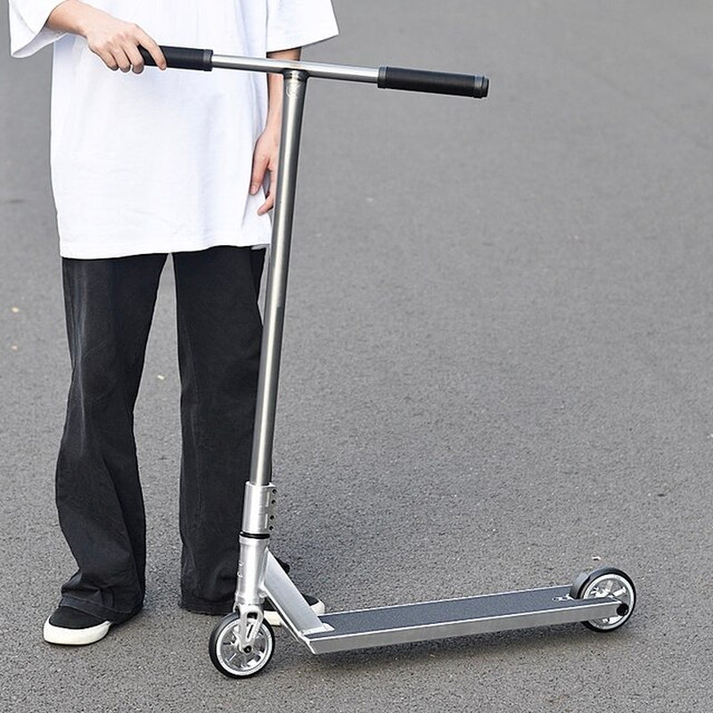Extreme Sport Stunt Trick Pro Scooters for Adults Assembling Aluminum Competitive for Professional Beginners Black/Silver