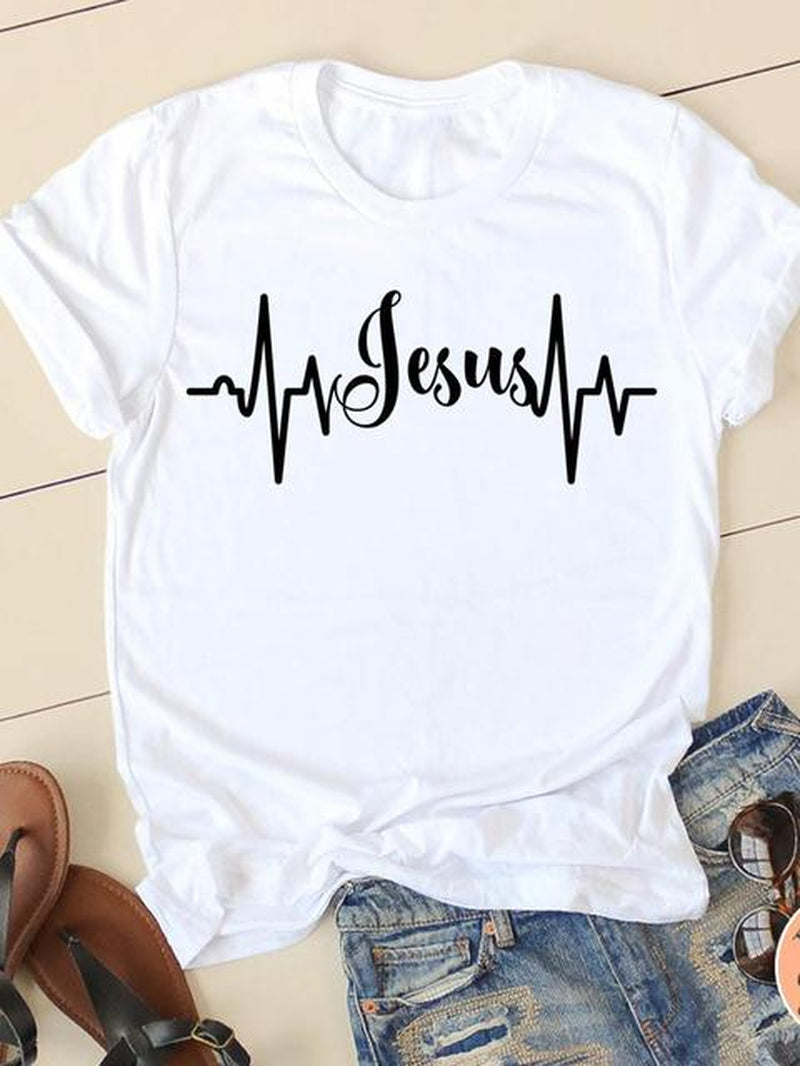 Clothing Summer Letter Printing 2022 Short Sleeve Ladies Casual Women Fashion Graphic Tee T-Shirts Female T Shirt Clothes