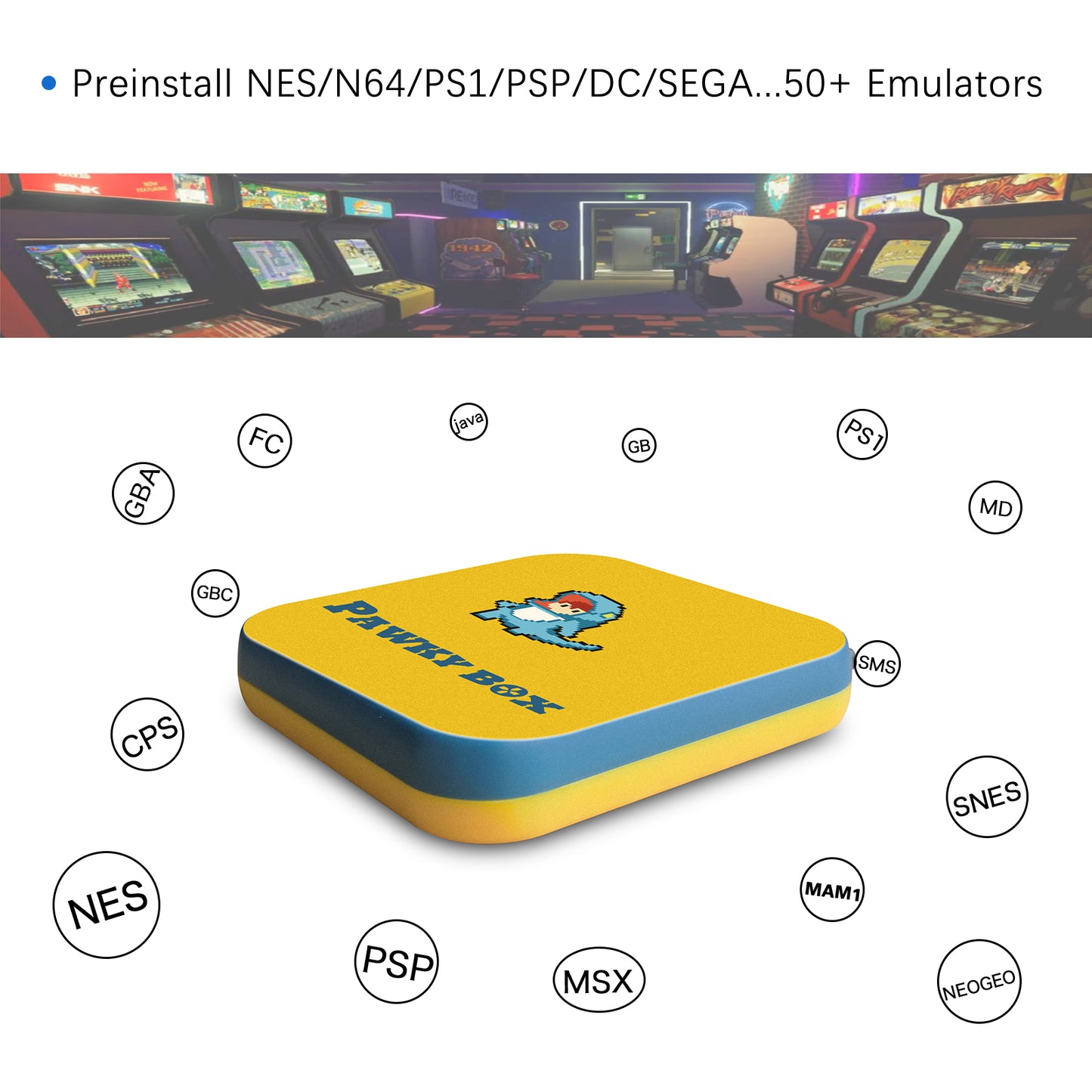 Retro 4K Mini Game Console for PS1/DC/N64 50000+ Games