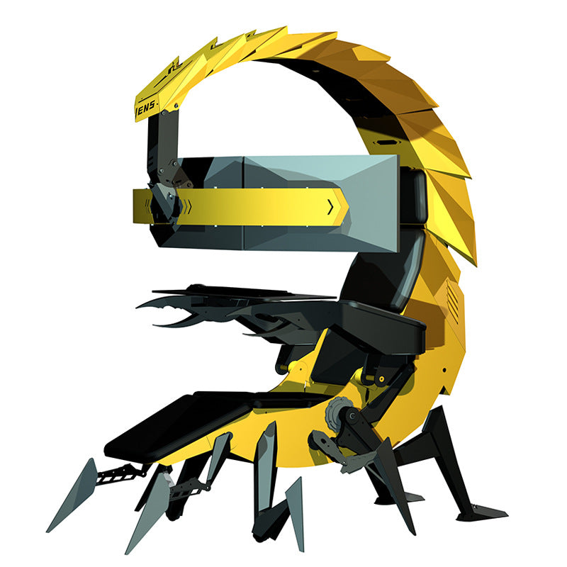 Scorpion Integrated Cockpit Gaming Chair with Adjustable Hanging Monitor