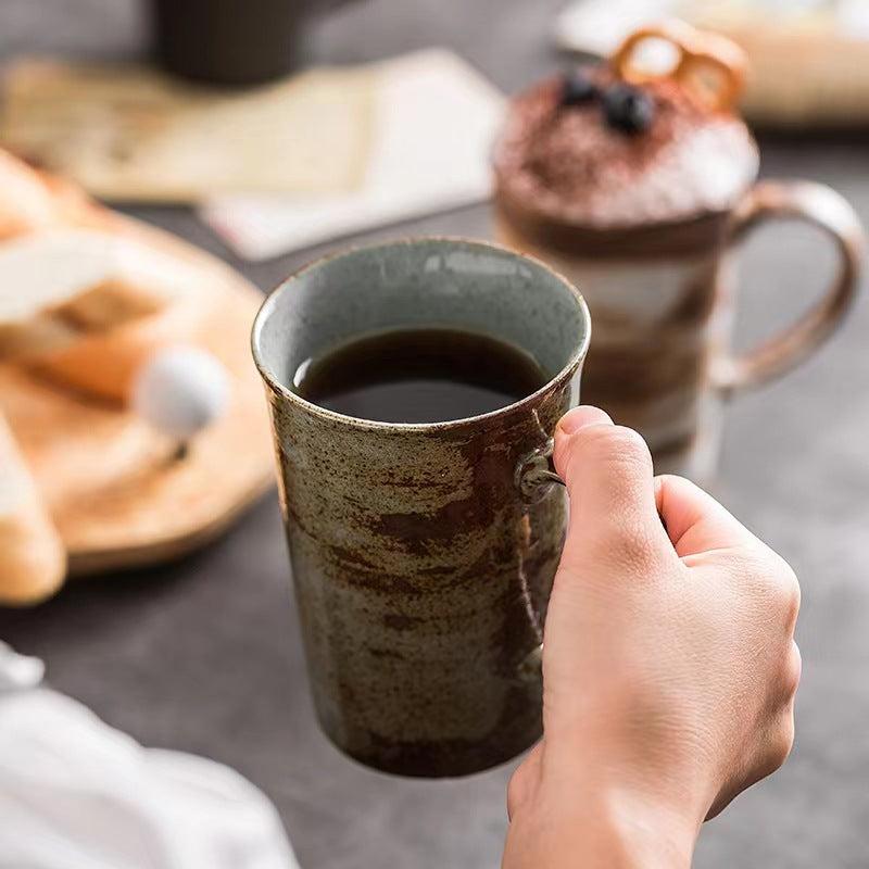 Japanese Style Coarse Pottery Coffee Cup