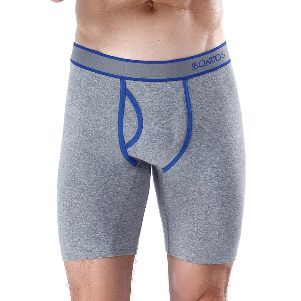 Comfortable Natural Cotton Long Boxer Shorts