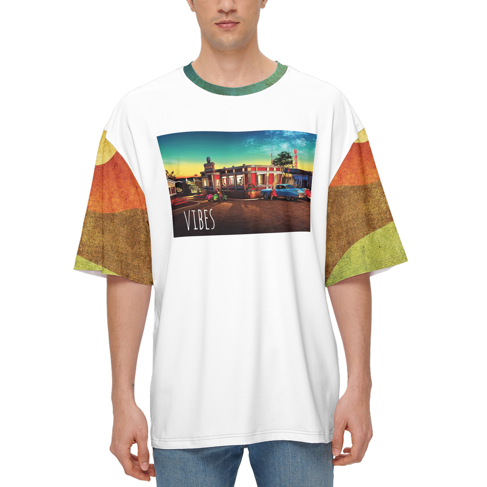 Men’s Oversized Drive Thru Vibes Short-Sleeve T-Shirt
