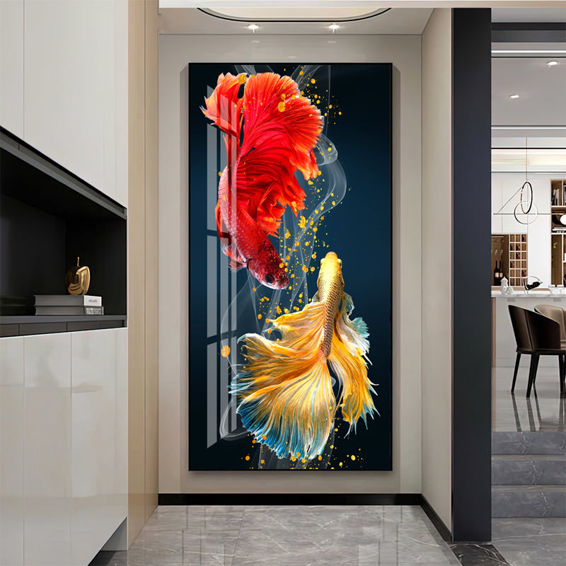 Luxurious Large Gold Aluminum Frame Painting