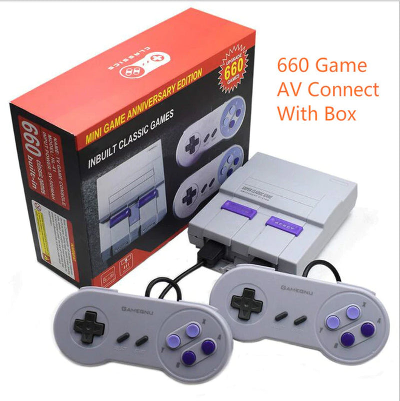 Retro Super Classic Game Mini TV 8 Bit Family TV Video Game Console Built-In 660 Games Handheld Gaming Player Boy Birthday Gift