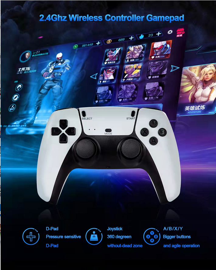 Wireless 2.4G HD Arcade Game Box for Kids