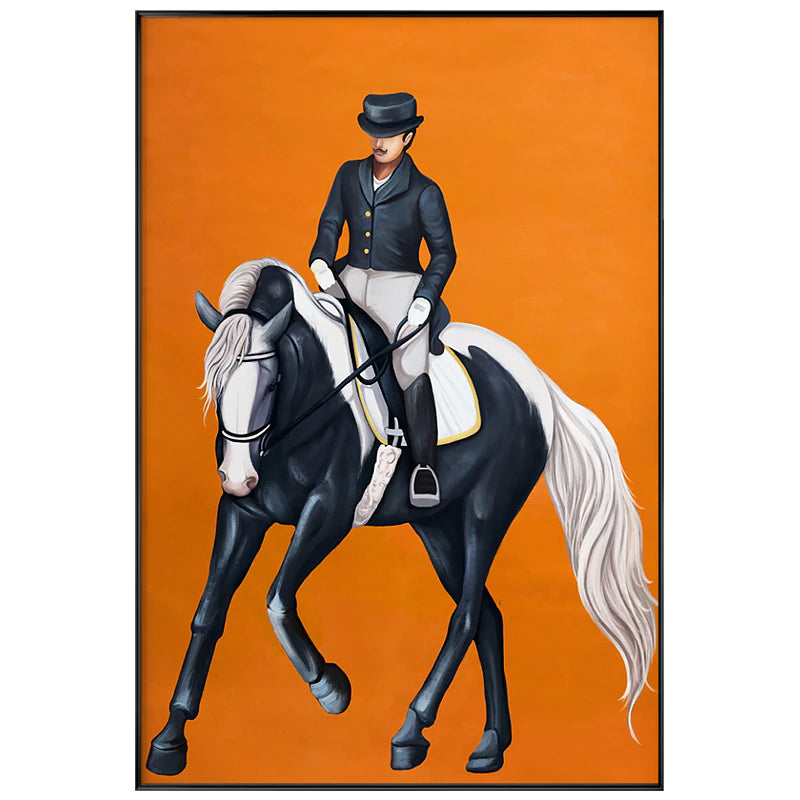 Modern Horse Riding Canvas Painting Posters and Print Nordic Art Wall Rider Pictures for Living Room Bedroom Aisle Home Decor