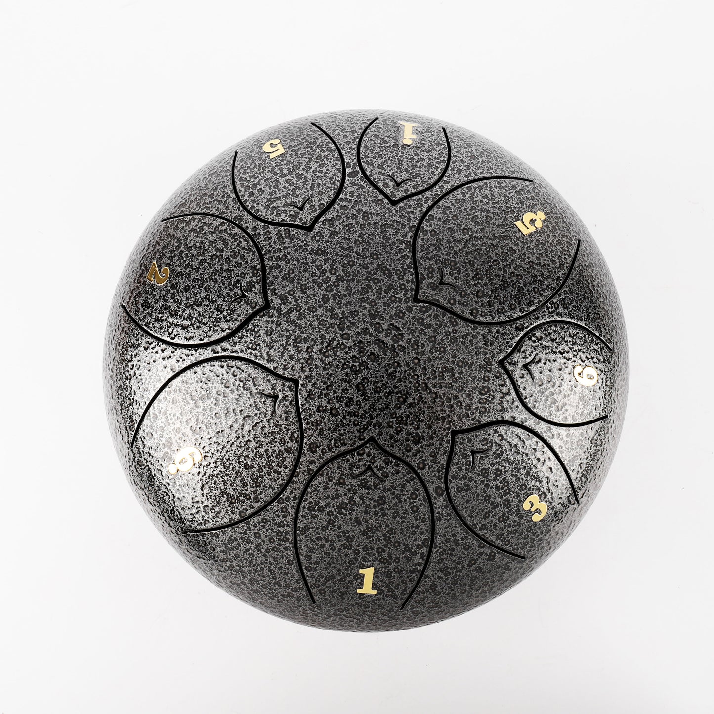 Steel Tongue Drum 8inches 8tones Sliver