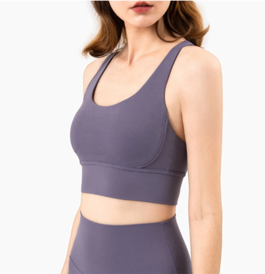 Vnazvnasi 2020 New Fabric Nylon Breathable Women Yoga Tops Bra Solid Color And Sexy Sports Wear Outdoor Exercise Clothes
