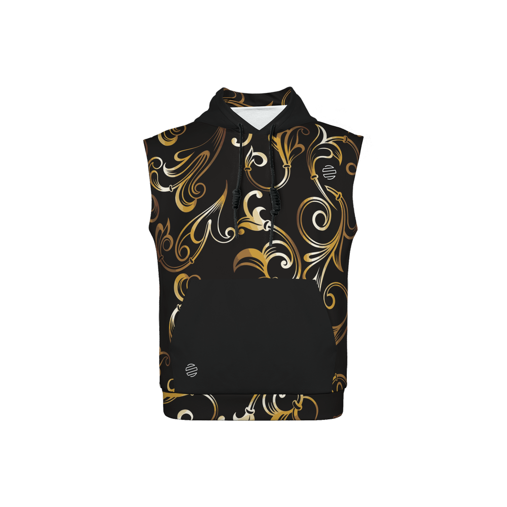Original Era Accent Gold Unisex Regular Fit Sleeveless Pullover Hoodie